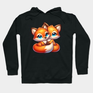 Fox Best Friends - Fox Couple Hoodie